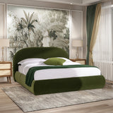 Archie Puffy Grounded Upholstered Platform Bed