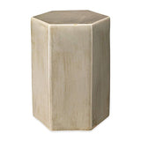 Porto Small Taupe Ceramic Mid Century Modern Side Table