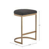 Modern Gold Base Counter Stool