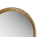Gold Metal Arched Wall Mirror