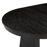 Retro Extendable Dining Table with A 16 Inch Middle Leaf For Dining Room and Kitchen Espresso Espresso Solid Wood Mdf