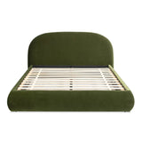 Archie Puffy Grounded Upholstered Platform Bed