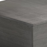 33.46" Exquisite Ladder Shaped Coffee Table For Office, Dining Room and Living Room,Gray Gray Mdf