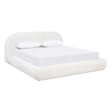 Archie Puffy Grounded Upholstered Platform Bed