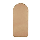 Gold Metal Arched Wall Mirror