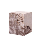 Fultan Wood Square End Table, Engineered Stone