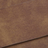 Mid-Century Faux Leather Strapped 24" Counter Stool, Brown