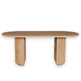 Dining Table Mango Wood Dia 35.43”- St - Natural