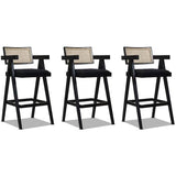 Milan 29.5" Modern Resin Webbing Back Bar Stool