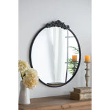 Classic Baroque Round Mirror 36"x39" For Bathroom & Entryway