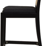 Panama 26.5" Curved Back Cane Rattan Counter Stool Set of 2