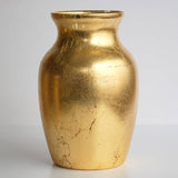 7" Greek Style Gold Flower Vase
