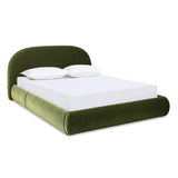 Archie Puffy Grounded Upholstered Platform Bed