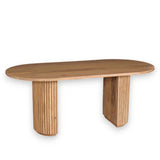 Dining Table Mango Wood Dia 35.43”- St - Natural