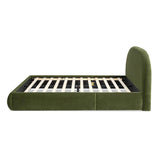 Archie Puffy Grounded Upholstered Platform Bed