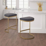 Modern Gold Base Counter Stool