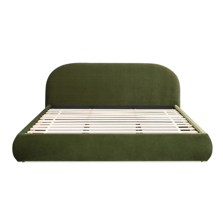 Archie Puffy Grounded Upholstered Platform Bed
