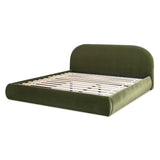 Archie Puffy Grounded Upholstered Platform Bed