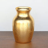 7" Greek Style Gold Flower Vase