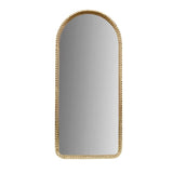 Gold Metal Arched Wall Mirror