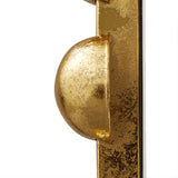 Round Iron Framed Wall Decor Mirror, Gold